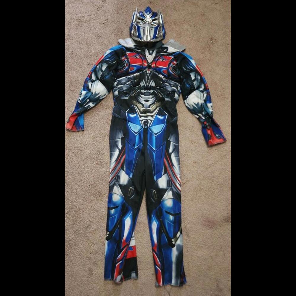 Transformer Authentic Hasbro Optimus Prime Superhero Halloween Jumpsuit S/P